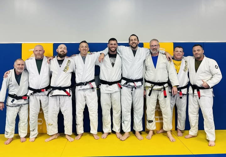 Highly skilled Brazilian Jiu-Jitsu practitioners inside Absolute Jiu-Jitsu Academy.